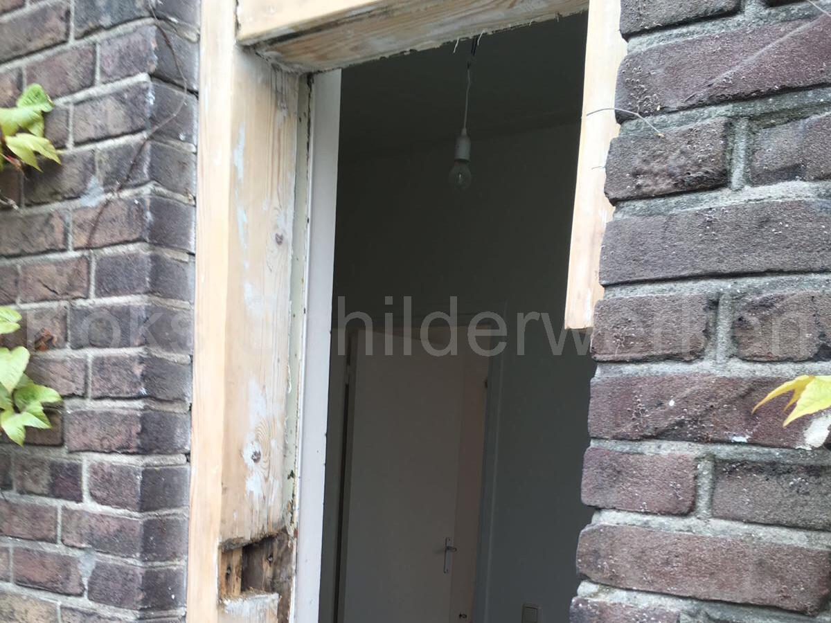 Schilder Eindhoven, houtrotrenovatie buitendeur